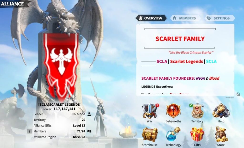 Scarlet Legends Alliance [SCLA] - Call of Dragons